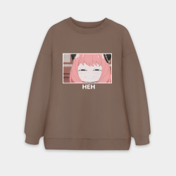 Женский свитшот oversize без начеса хлопок Anya heh
