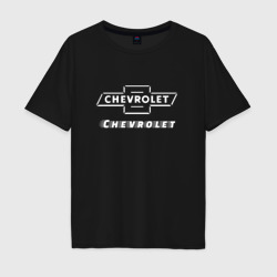 Chevrolet – Мужская футболка хлопок Oversize с принтом купить со скидкой в -16%