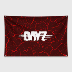 Флаг-баннер Символ DayZ и трещины на фоне