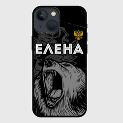 Чехол для iPhone 13 mini Елена Россия Медведь