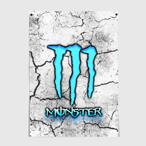 Постер Monster white белый монстр