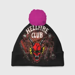 Шапка 3D c помпоном Hellfire club