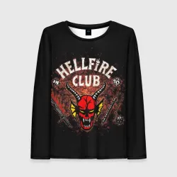 Женский лонгслив 3D Hellfire club
