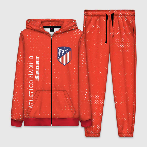 Женский костюм 3D Атлетико Atletico Madrid Sport Гранж, цвет красный