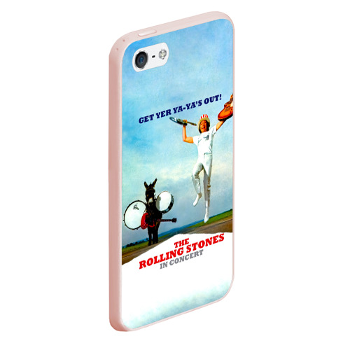 Чехол для iPhone 5/5S матовый Get Yer Ya-Ya's Out! - The Rolling Stones, цвет светло-розовый - фото 3