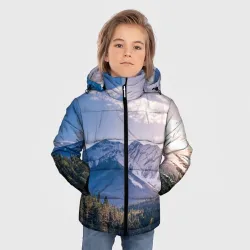 Зимняя куртка для мальчиков 3D Горы Лес Солнце - фото 2