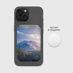 Картхолдер Magsafe магнитный Горы Лес Солнце - фото 2