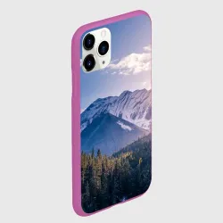 Чехол для iPhone 11 Pro матовый Горы Лес Солнце - фото 2