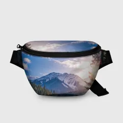 Поясная сумка 3D Горы Лес Солнце