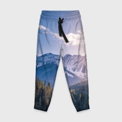 Детские брюки 3D Горы Лес Солнце
