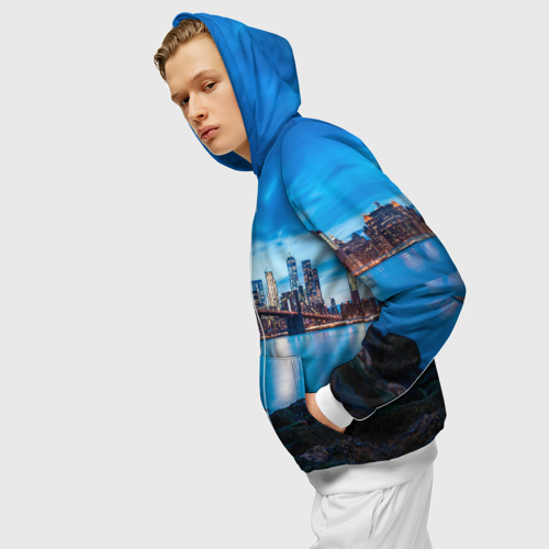 Мужская толстовка 3d Blue XXS