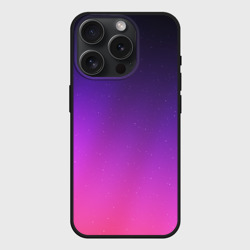 Чехол силиконовый для Apple iPhone 15 Pro матовый Розовофиолетовый градиент