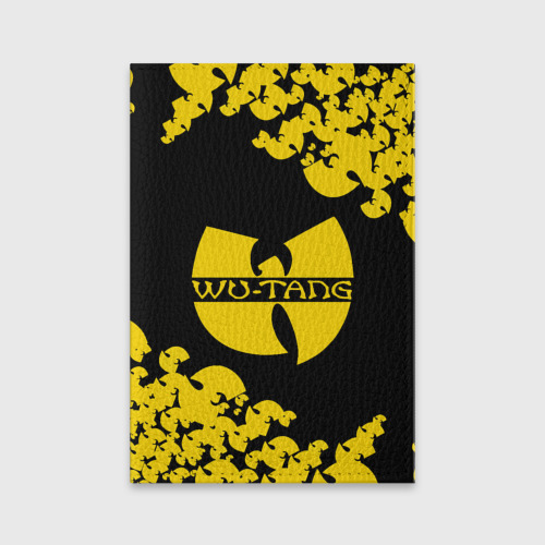 Обложка для паспорта матовая кожа Wu bats, цвет черный
