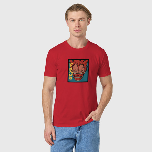 Мужская футболка хлопок Эн арт, цвет красный - фото 3