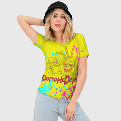 Женская футболка 3D Slim Никайдо и Кайман арт - фото 2