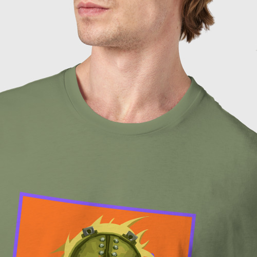 Мужская футболка хлопок Никайдо art, цвет авокадо - фото 6