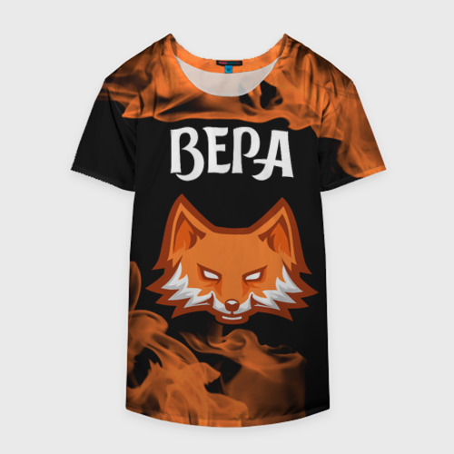 Накидка на куртку 3D Вера - ЛИСА - Пламя, цвет 3D печать - фото 4