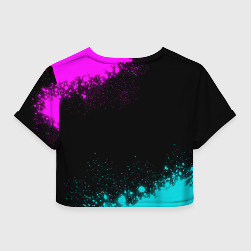 Женская футболка Crop-top 3D Made In June 1999 Retro Neon, цвет 3D печать - фото 2