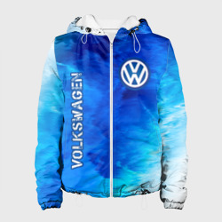 Женская куртка 3D Volkswagen + Пламя