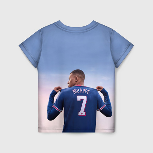 Детская футболка 3D Футболист Килиан Мбаппе, цвет 3D печать - фото 2