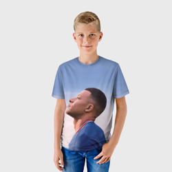 Детская футболка 3D Футболист Килиан Мбаппе - фото 2