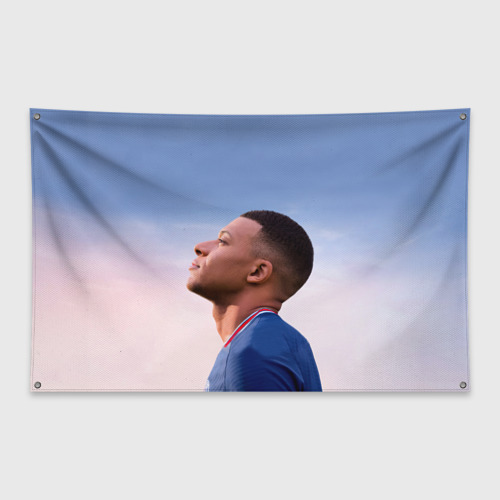 Флаг-баннер Футболист Килиан Мбаппе