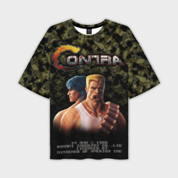 Мужская футболка oversize 3D Contra gamer