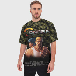 Мужская футболка oversize 3D Contra gamer - фото 2