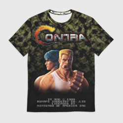 Мужская футболка 3D Contra gamer