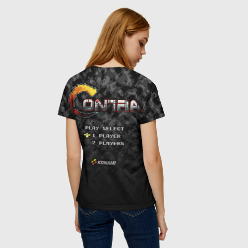 Женская футболка 3D Contra player, цвет 3D печать - фото 4