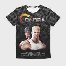 Женская футболка 3D Contra player