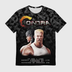 Мужская футболка 3D Contra player