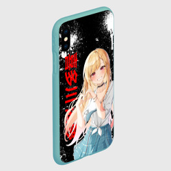Чехол для iPhone XS Max матовый Марин Китагава - брызги краски - фото 2