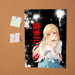 Постер Марин Китагава - брызги краски - фото 2