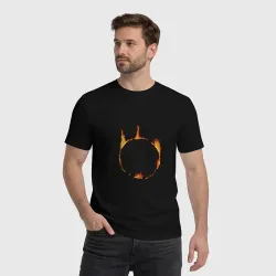 Мужская футболка хлопок Dark Souls Знак тьмы - фото 2