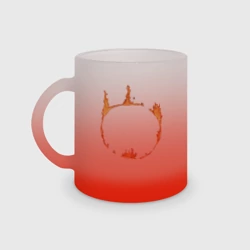 Кружка матовая стеклянная Dark Souls Знак тьмы