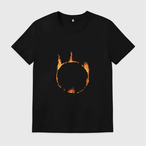Мужская футболка хлопок Dark Souls Знак тьмы