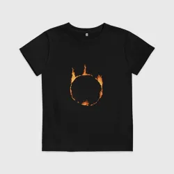 Детская футболка хлопок Dark Souls Знак тьмы