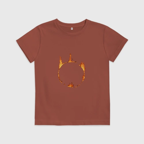 Детская футболка хлопок Dark Souls Знак тьмы