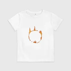 Детская футболка хлопок Dark Souls Знак тьмы