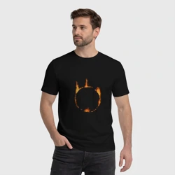 Мужская футболка хлопок Dark Souls Знак тьмы - фото 2