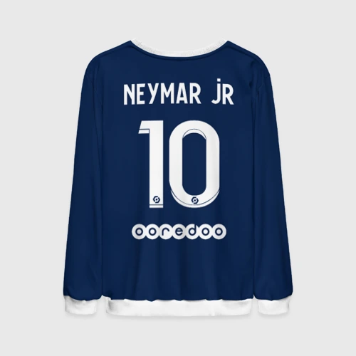 Мужской свитшот 3D PSG Neymar JR ПСЖ Неймар домашняя форма 22-23