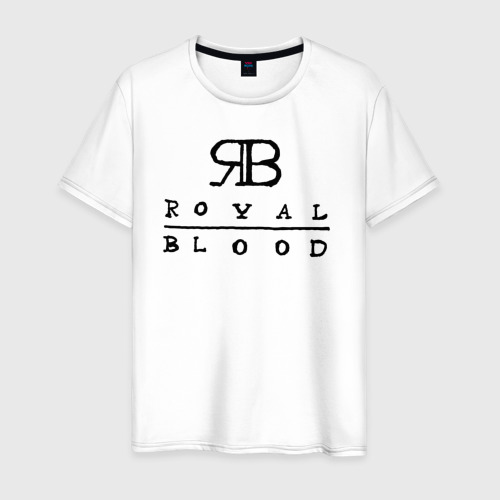 Мужская футболка из хлопка с принтом RB Royal Blood, вид спереди №1