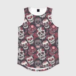 Мужская спортивная майка 3D День мертвых Черепа Мексика