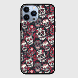 Чехол для iPhone 13 Pro Max День мертвых Черепа Мексика