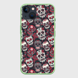 Чехол для iPhone 14 День мертвых Черепа Мексика