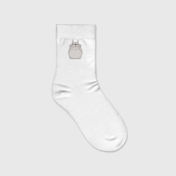 Мой сосед ТОТОРО монохром – Детские носки с вышивкой с принтом купить