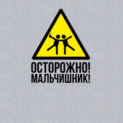 Мужской свитшот хлопок Осторожно! У нас мальчишьник! - фото 2