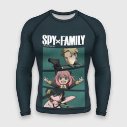 Мужской рашгард 3D Spy X family семья шпиона Лойд, Аня, Йор