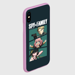 Чехол для iPhone XS Max матовый Spy X family семья шпиона Лойд, Аня, Йор - фото 2